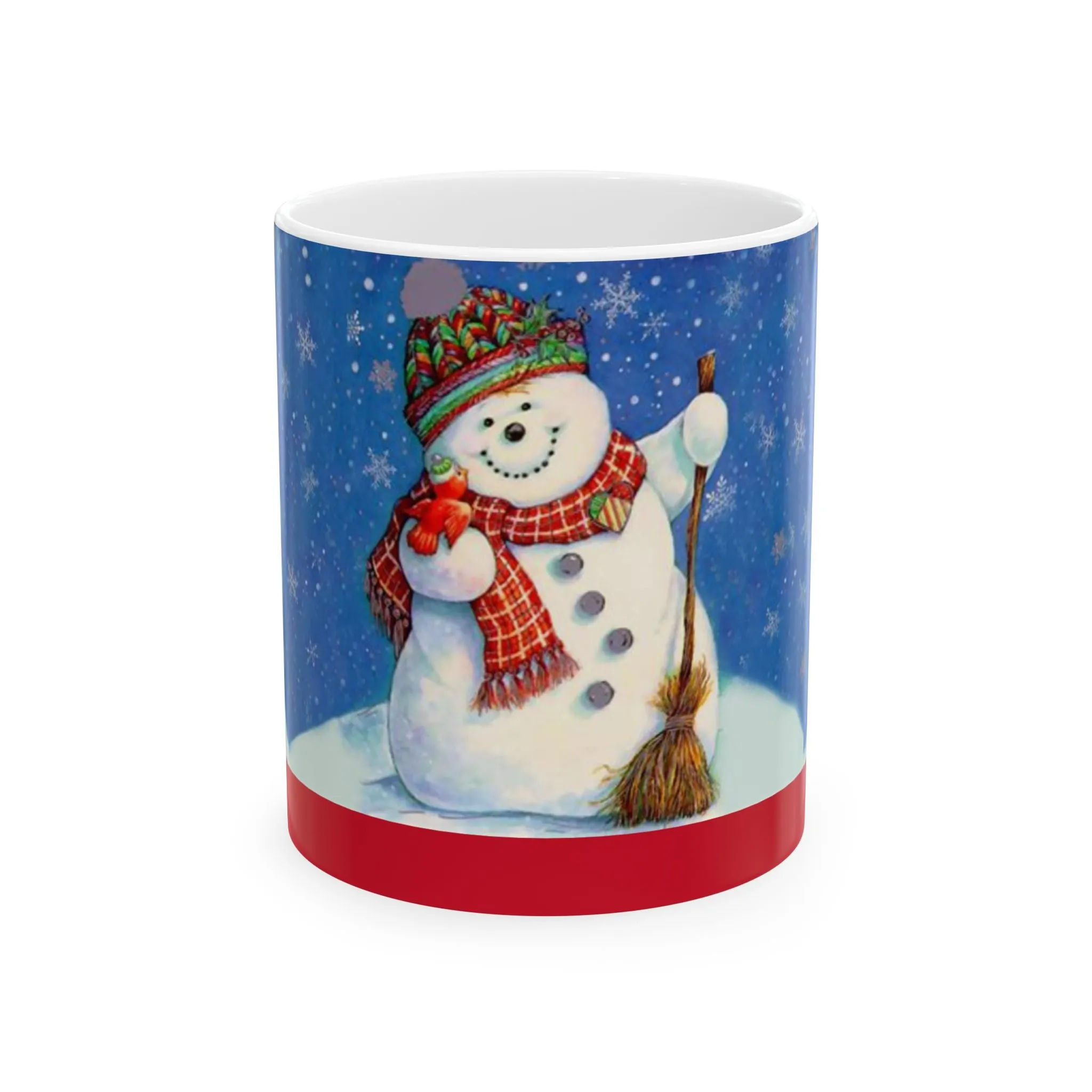 Princess Grace Festive Snowman Ceramic Mug - Perfect for Winter Holidays