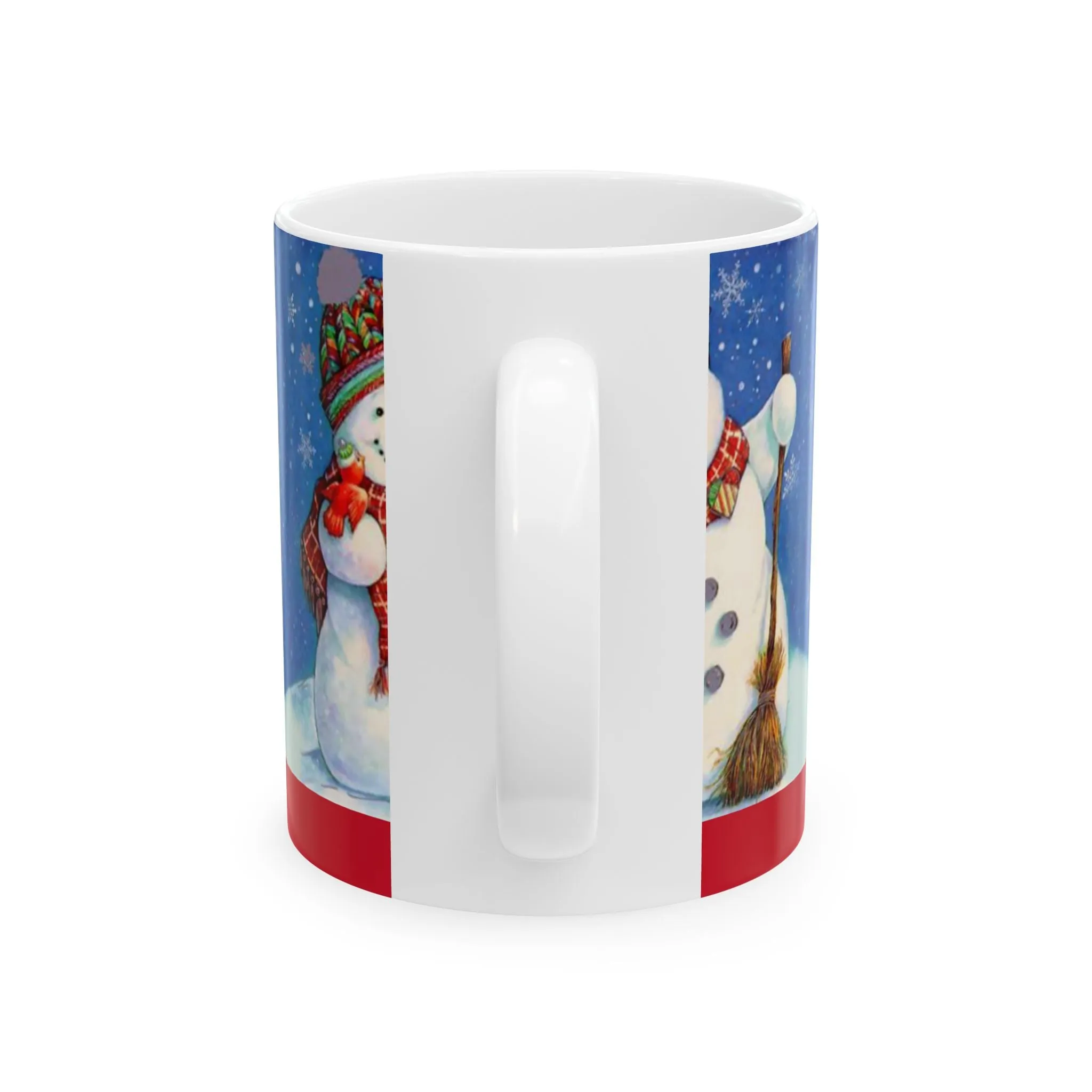 Princess Grace Festive Snowman Ceramic Mug - Perfect for Winter Holidays