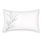 Pussy Willow Embroidered Duck Egg Pillowcase