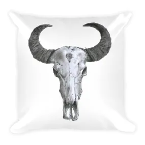 Ram Skull Black Ink Cushion