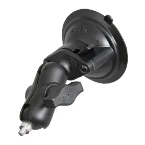 RAM® Twist-Lock™ Suction Cup Mount with 1/4"-20 Threaded Stud - Short