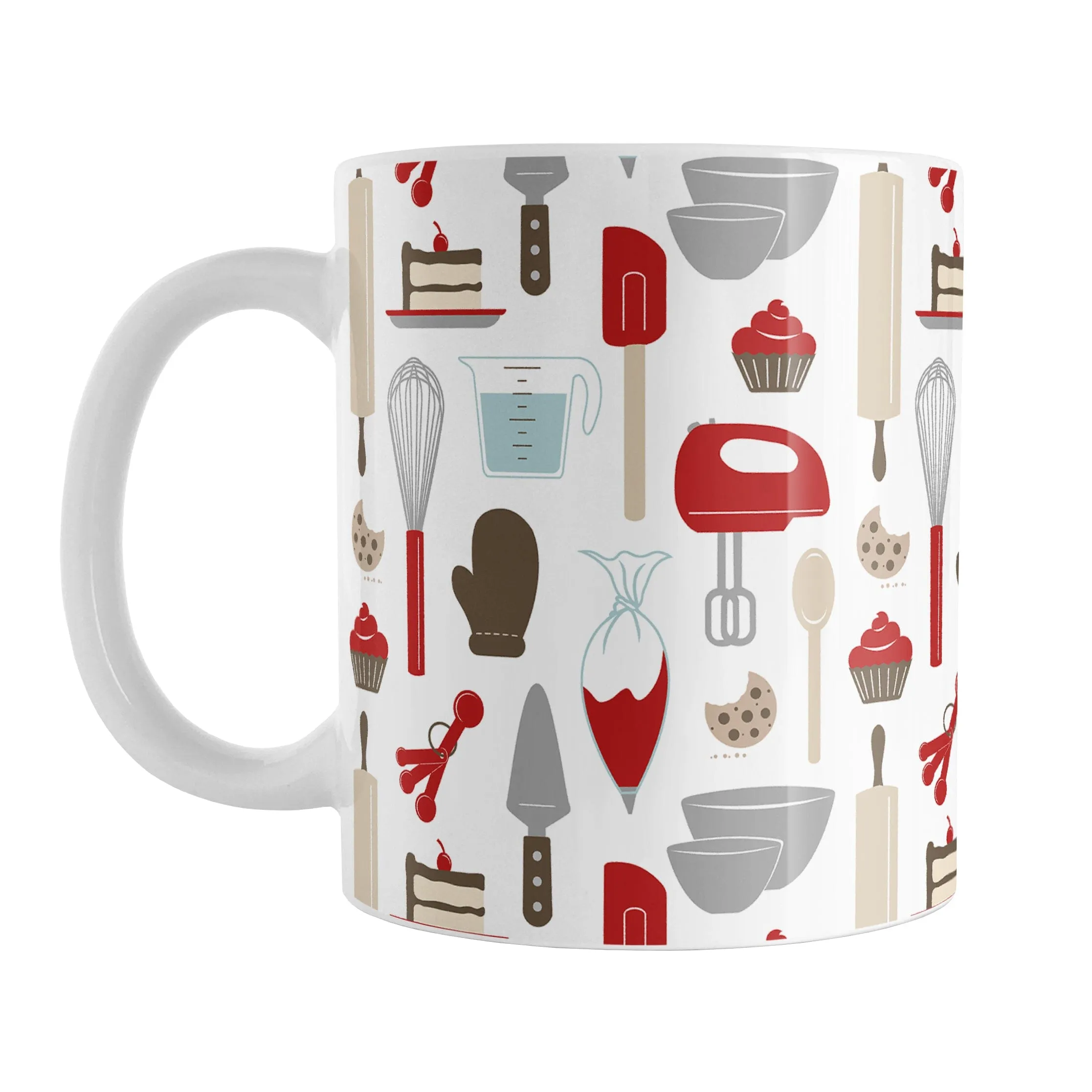 Red Baking Pattern Mug