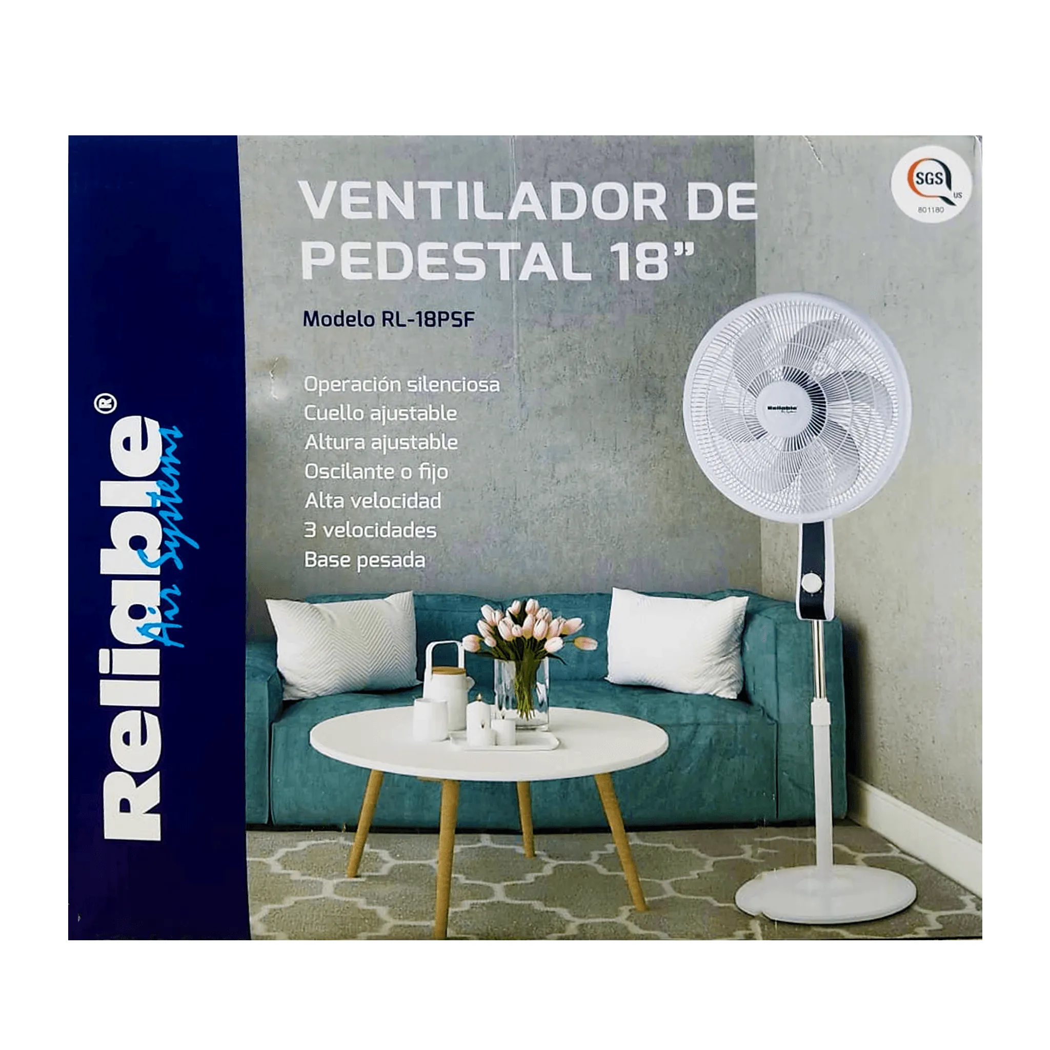 Reliable Pedestal Fan 18"