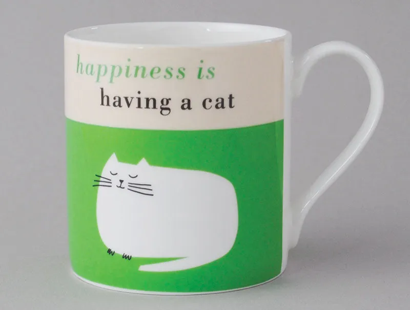 Repeat Repeat Green Cat Nap Happiness Mug