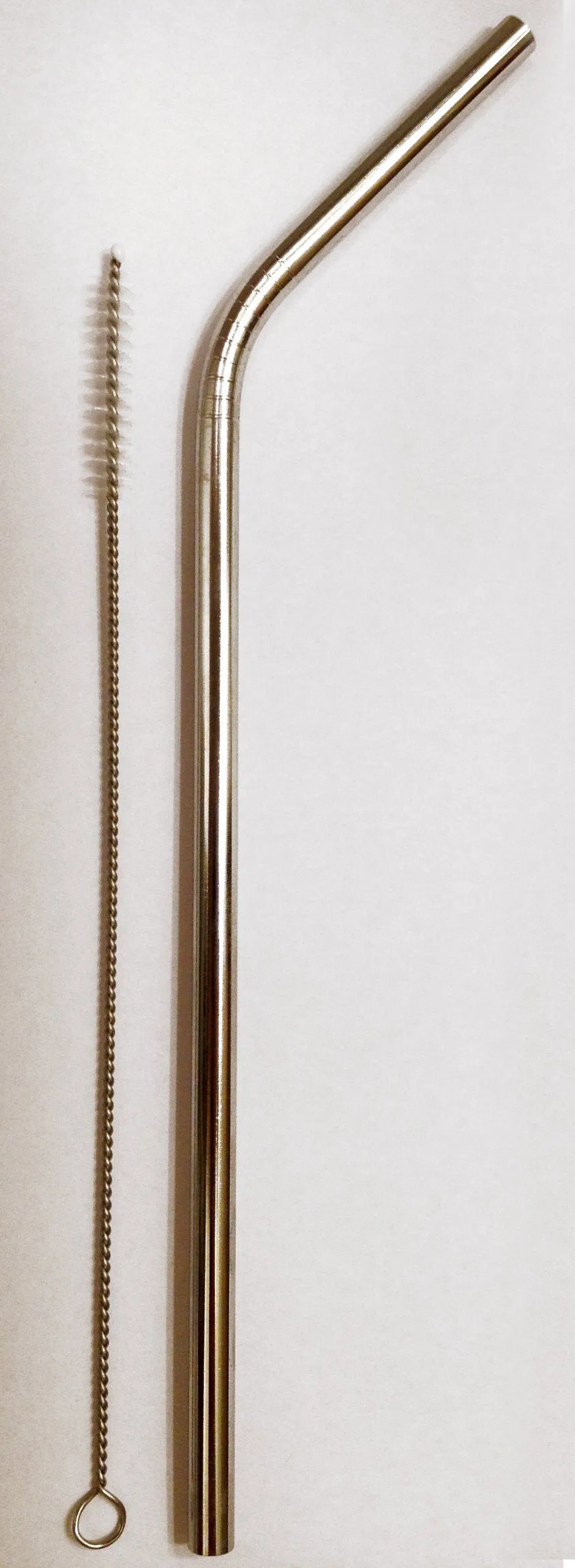 Reusable Straw - Stainless Steel Drinking - 1 metal straw   Cleaner - Eco Friendly, SAFE, NON-TOXIC non-plastic