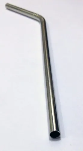 Reusable Straw - Stainless Steel Drinking - 1 metal straw   Cleaner - Eco Friendly, SAFE, NON-TOXIC non-plastic