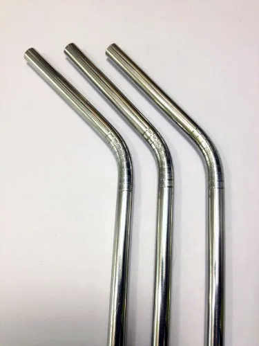 Reusable Straws - Stainless Steel Drinking - Set of 3   Cleaner - Eco Friendly, SAFE, NON-TOXIC non-plastic