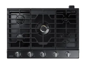 Samsung NA30N7755TG 30" Smart Gas Cooktop with 22K BTU Dual Power Burner in Black Stainless Steel