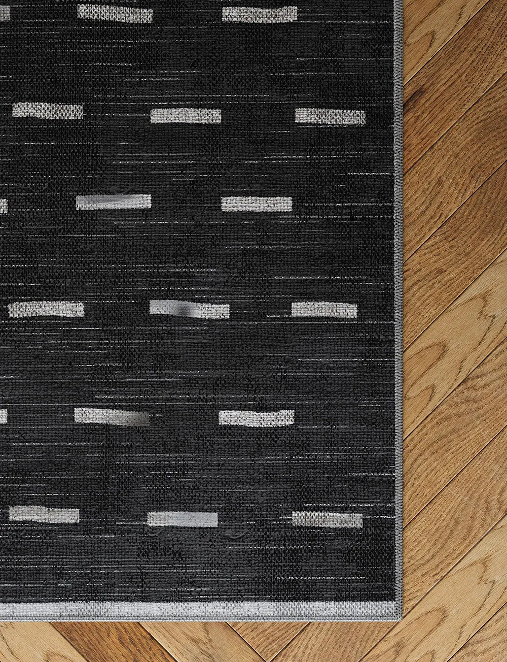 Sando Black Grey Rug