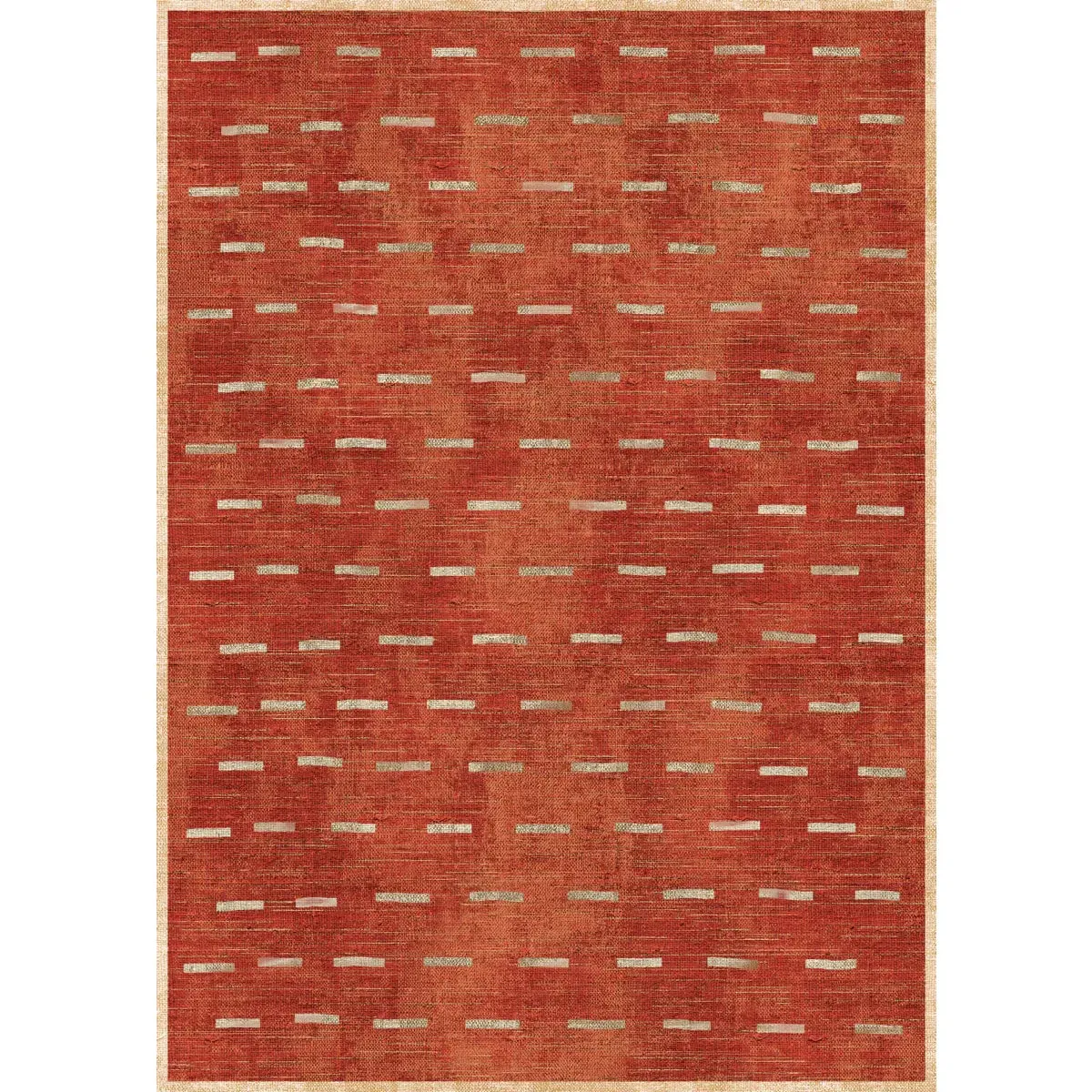 Sando Burnt Orange Natural Rug