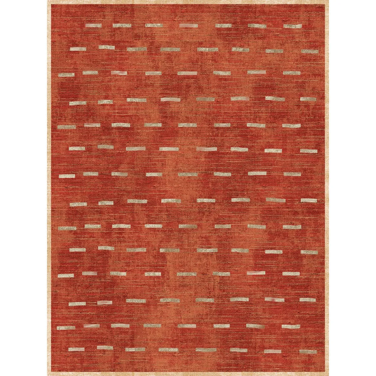 Sando Burnt Orange Natural Rug