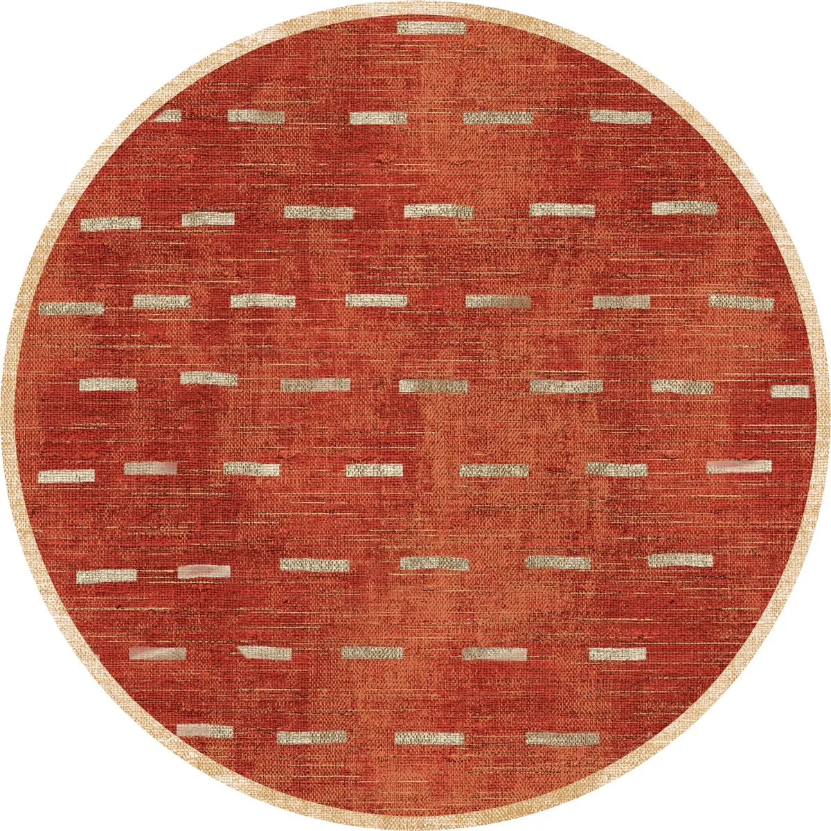 Sando Burnt Orange Natural Rug