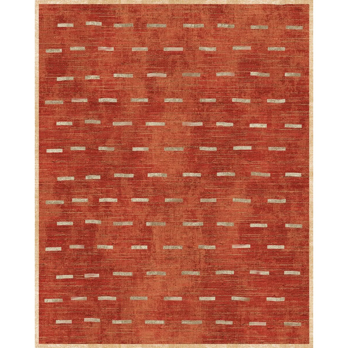 Sando Burnt Orange Natural Rug