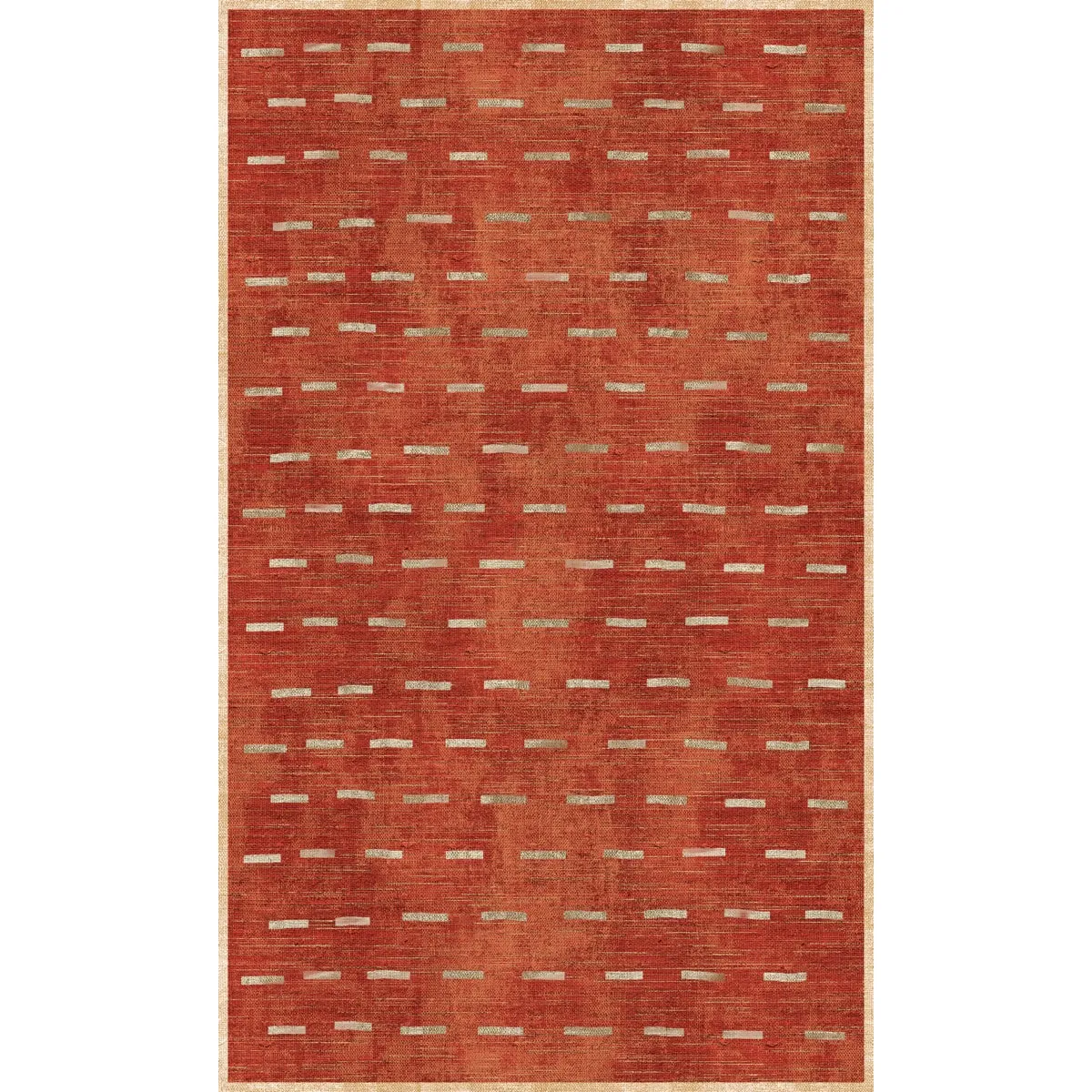 Sando Burnt Orange Natural Rug