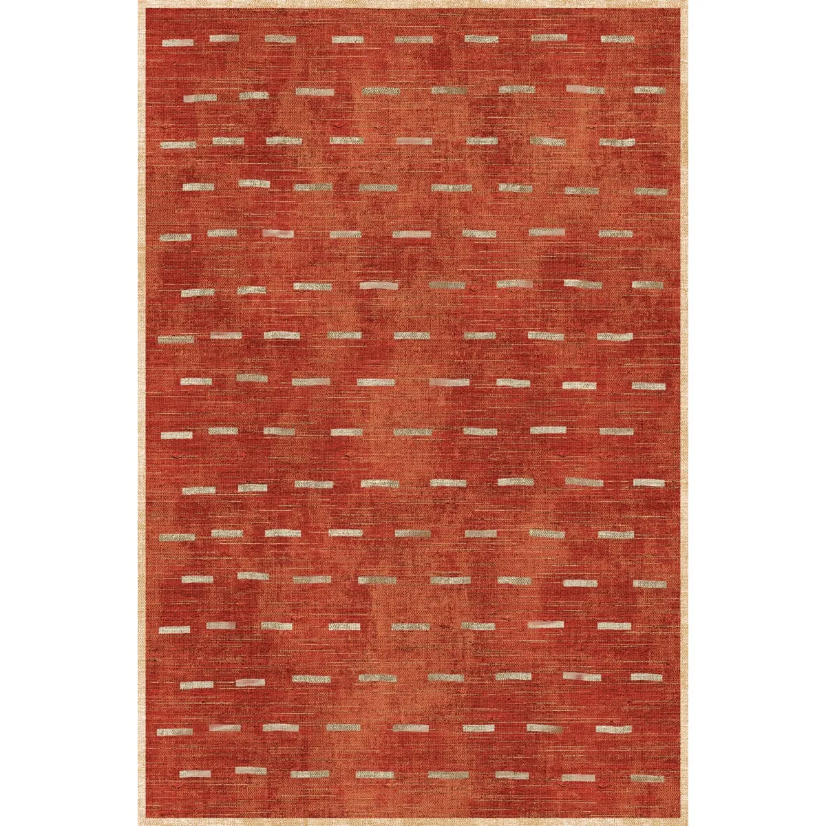 Sando Burnt Orange Natural Rug