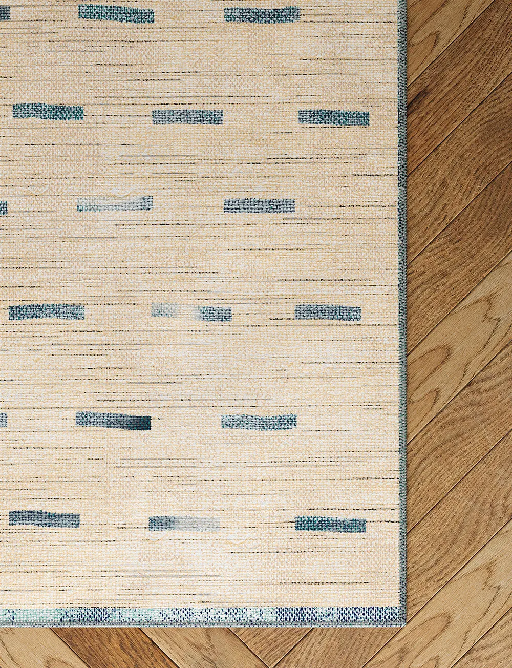 Sando Natural Teal Rug