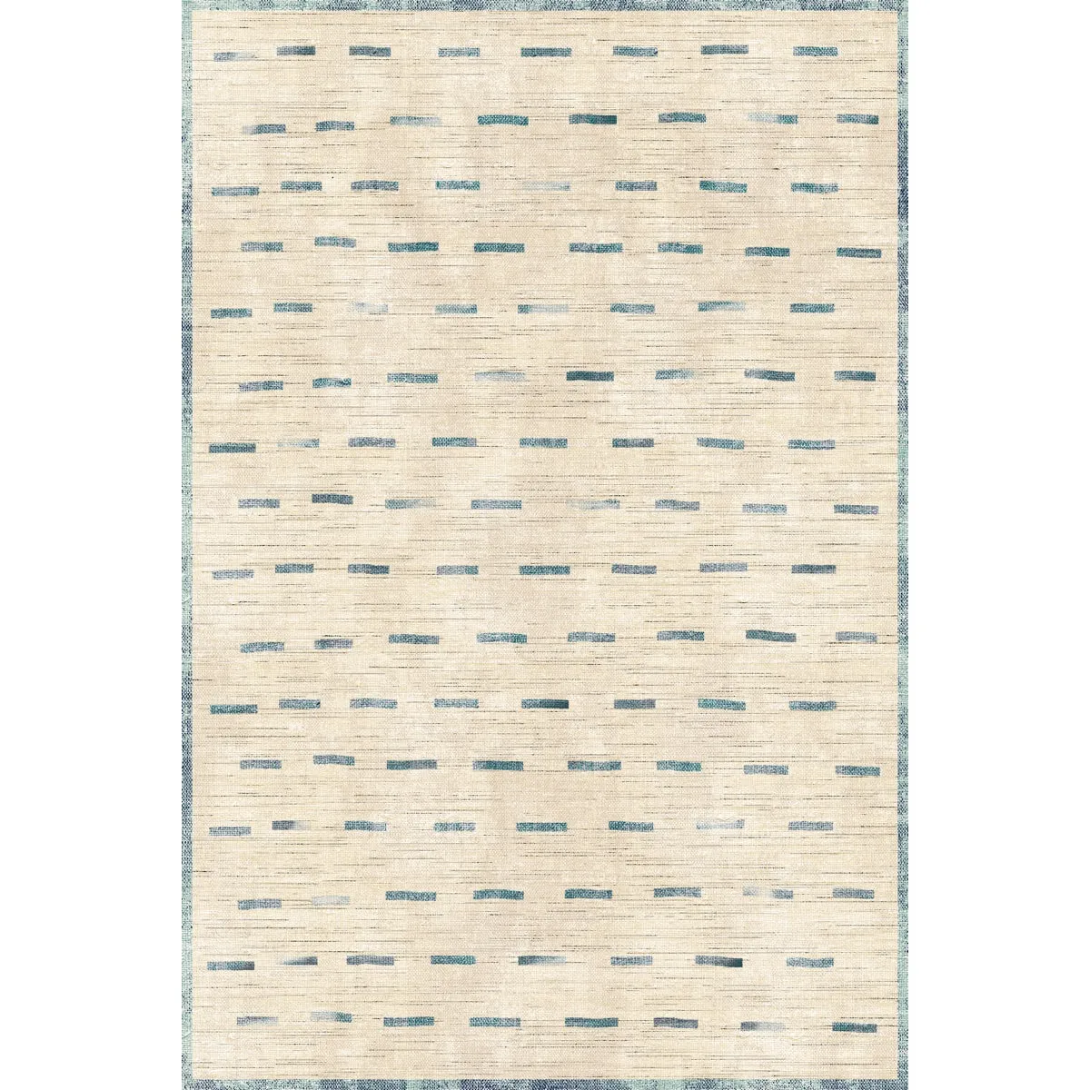 Sando Natural Teal Rug