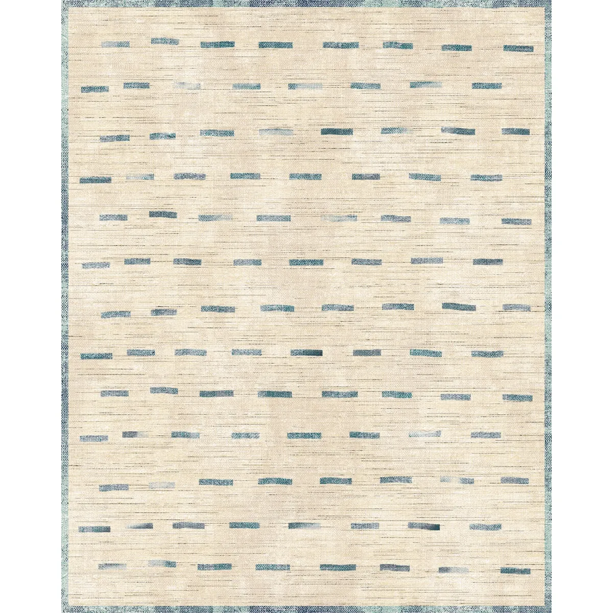 Sando Natural Teal Rug