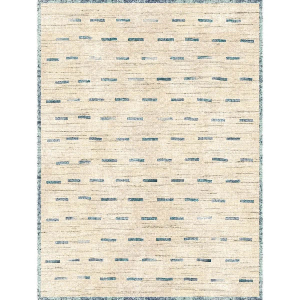 Sando Natural Teal Rug