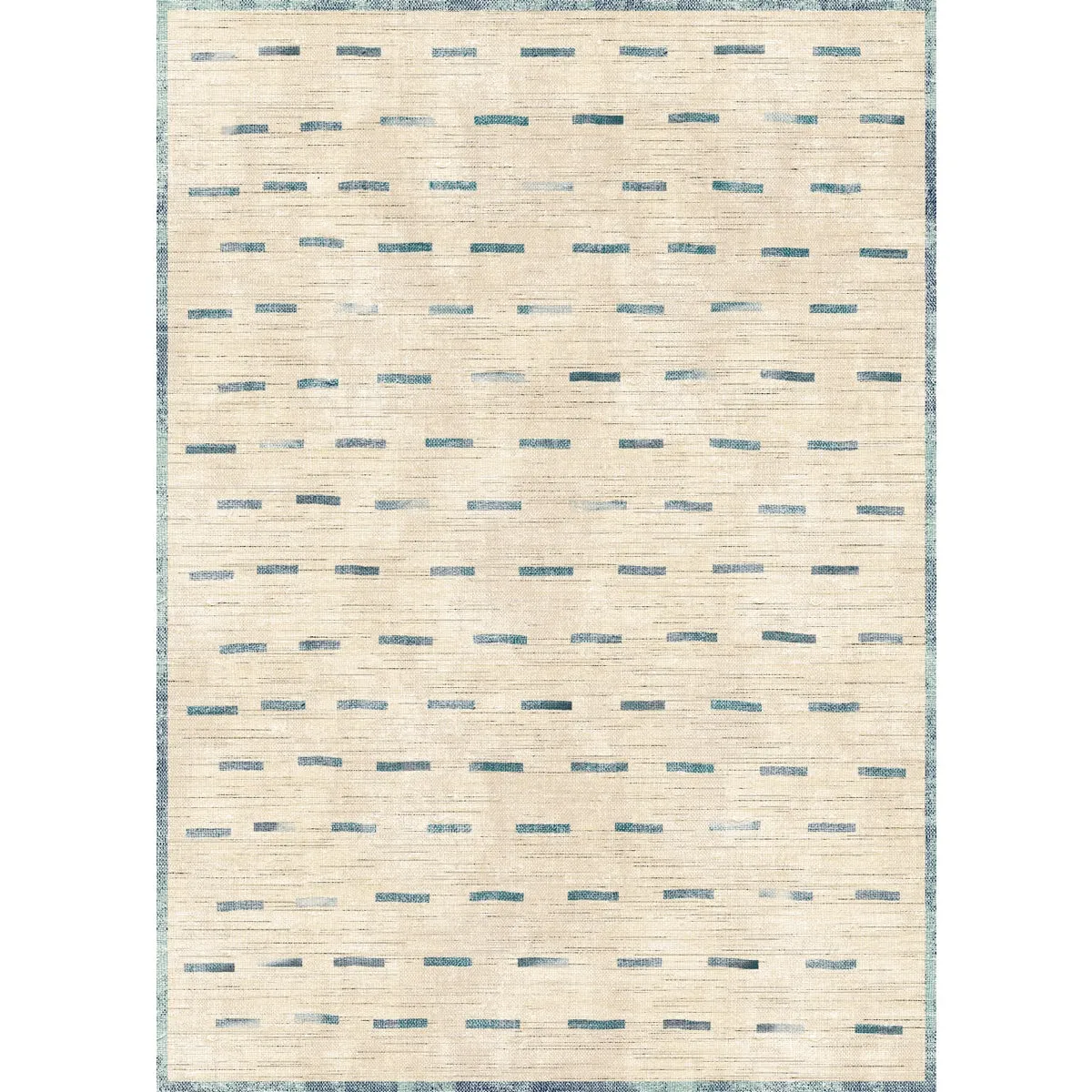 Sando Natural Teal Rug