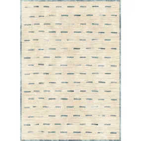 Sando Natural Teal Rug