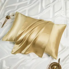 Satin Silk Standard Creamy Yellow Pillowcase