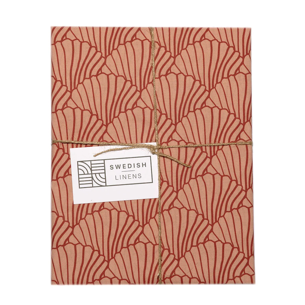 SEASHELLS | Terracotta Burgundy | Pillowcase | 40x80cm / 15.7x31.5"