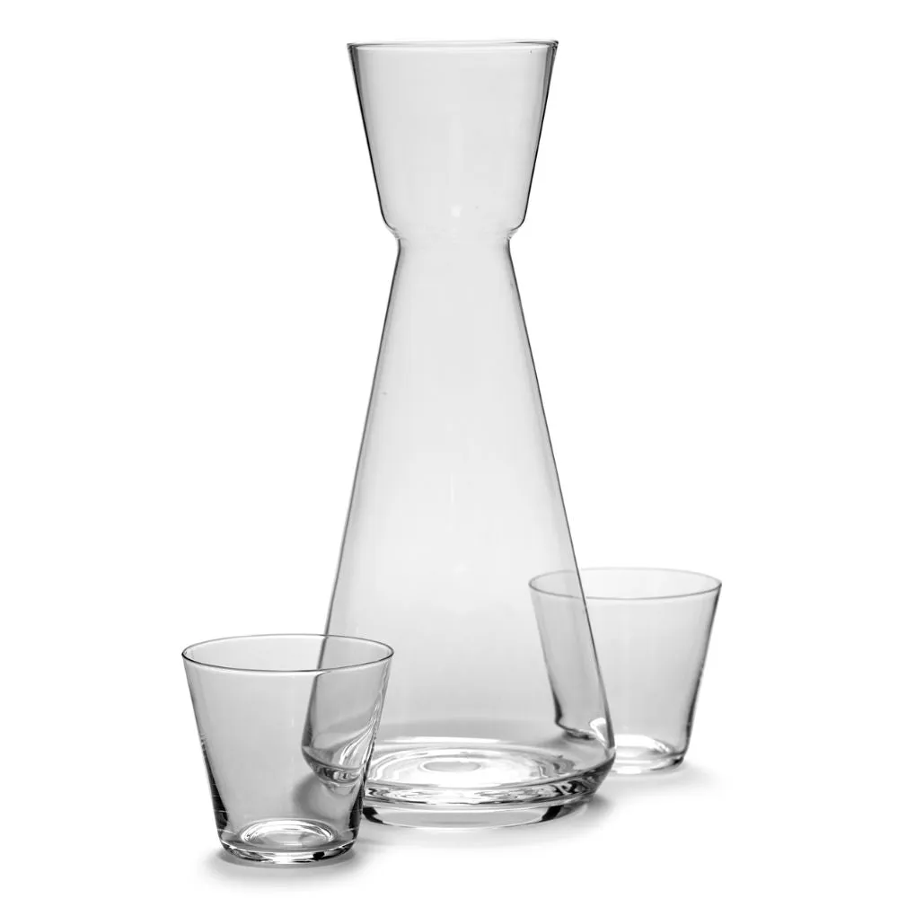 Serax Nero carafe   2 glasses