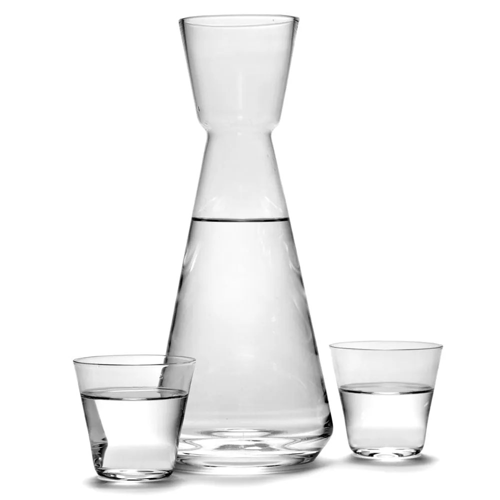 Serax Nero carafe   2 glasses