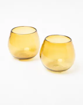 Set of 2 Butterscotch Glasses