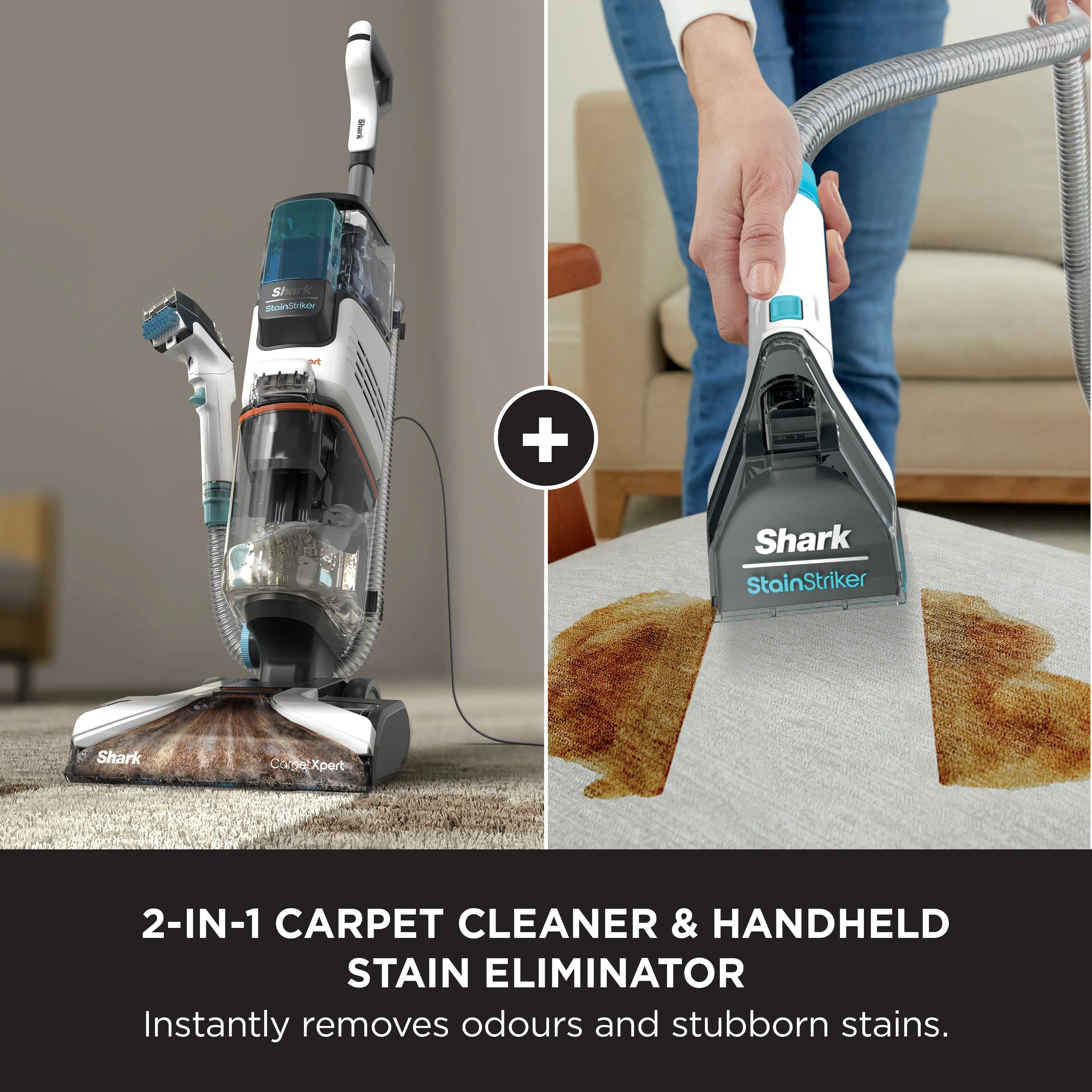 Shark CarpetXpert Deep Carpet Cleaner with Built-In StainStriker EX200UK