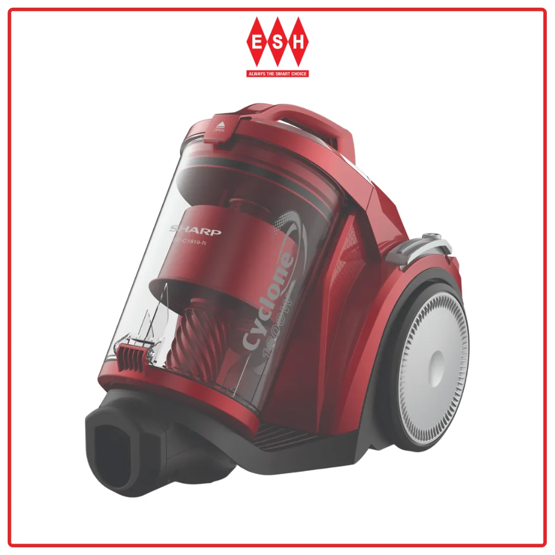 Sharp ECC1819R 1800W 3.0L Dust Capacity Bagless Vacuum Cleaner