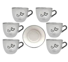 Silver Tea/Coffee Cup And Saucer Set