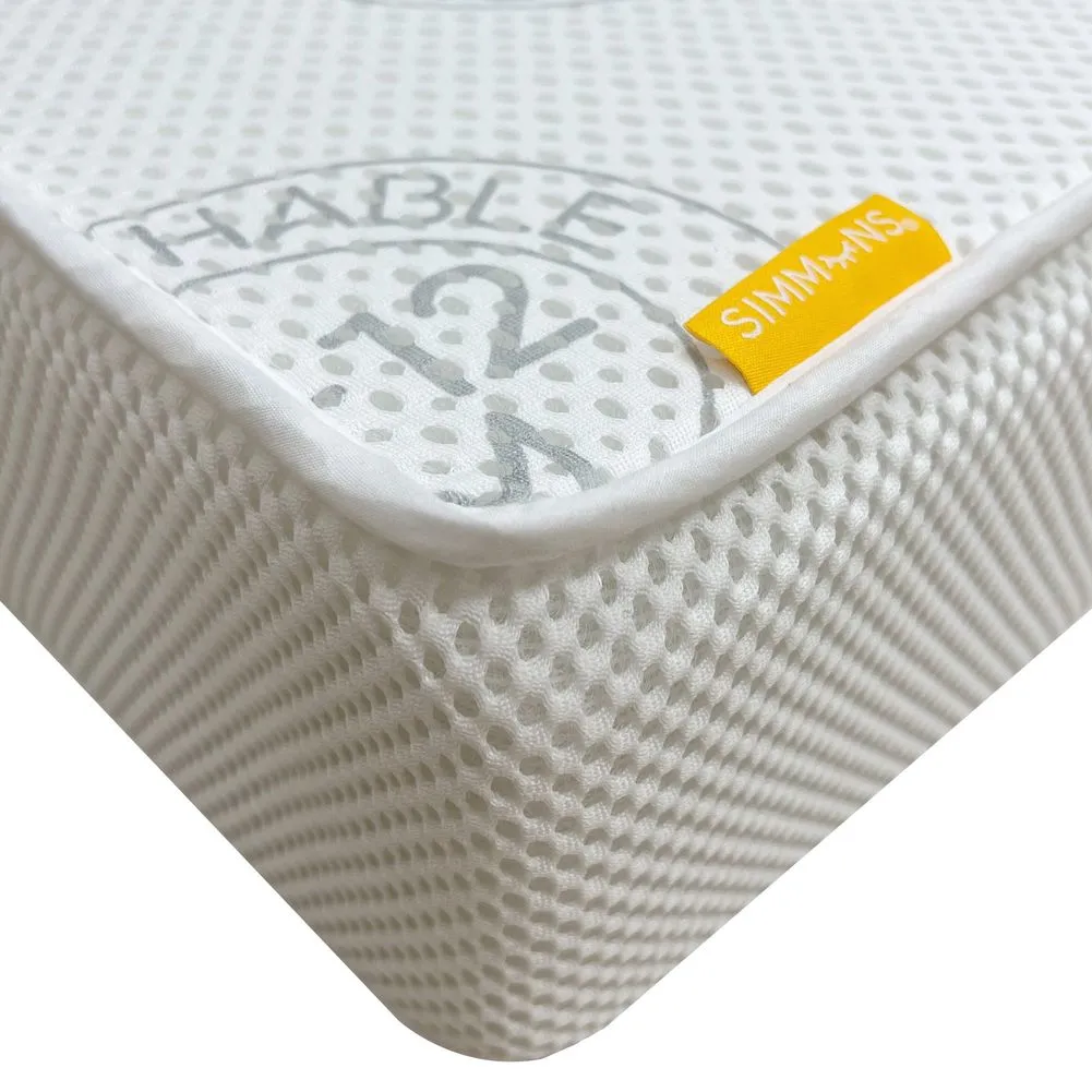 Simmons Breathe TENCEL 2-in-1 Crib and Toddler Mattress