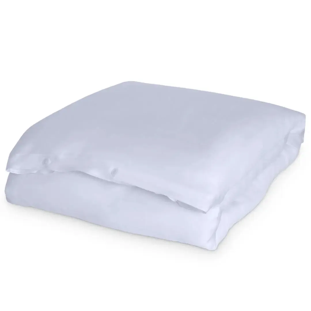 Sky Blue Eucalyptus Silk Duvet Upgrade Bundle