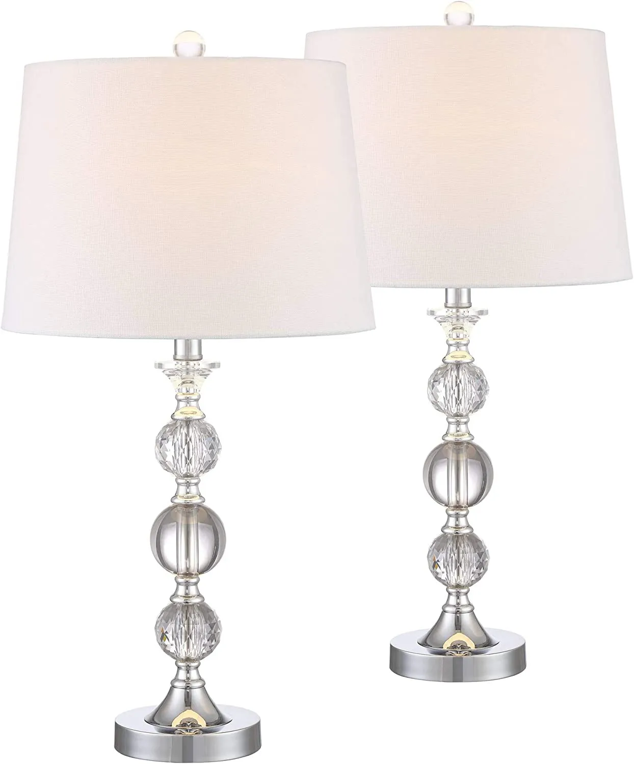 Solange 25" High Modern Glam Luxury Table Lamps Set of 2