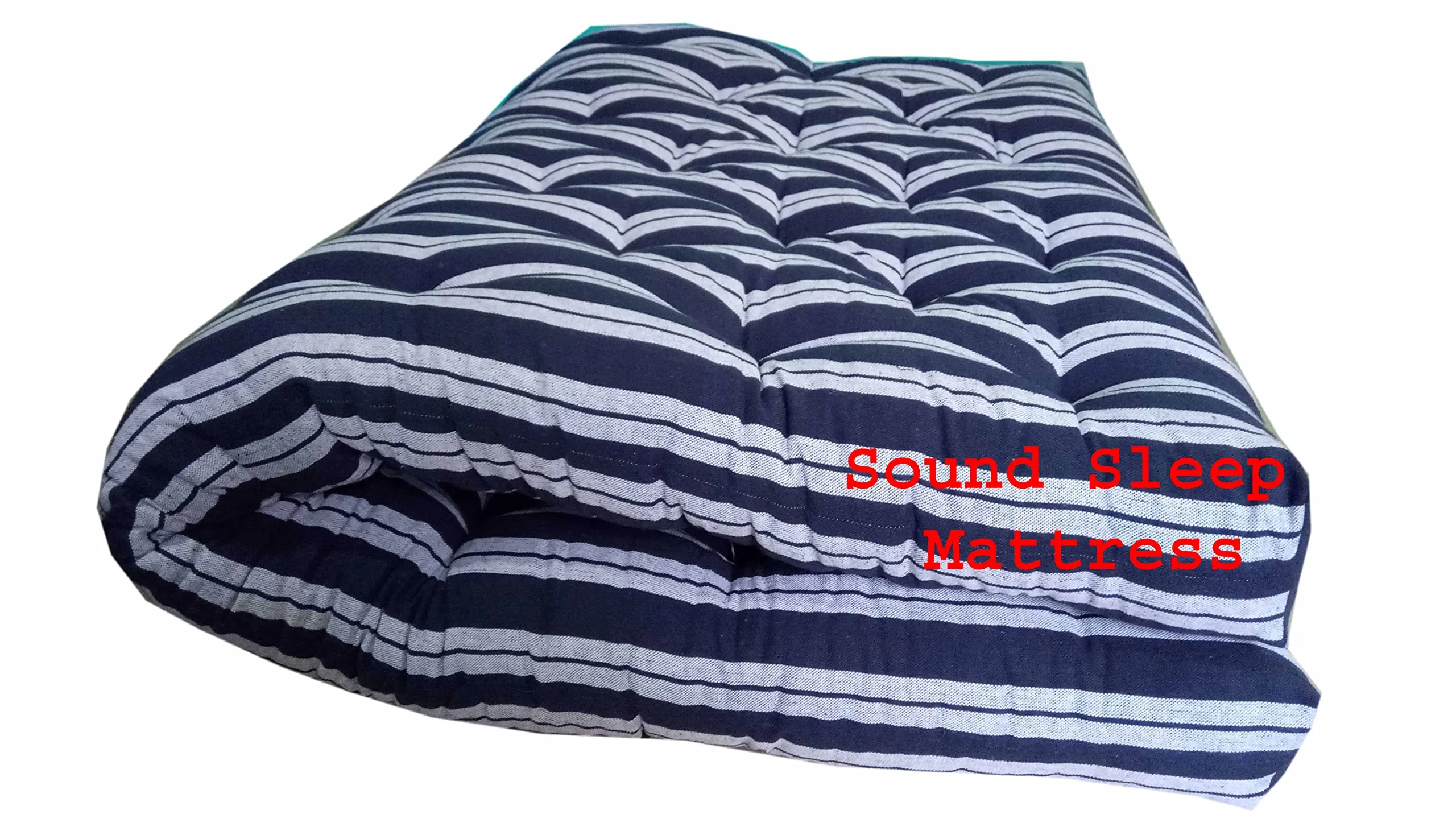 Sound Sleep Mattress Soft White Cotton Filled Foldable 4 Feet x 6 Feet / (48 inch x 72 inch) Mattress/Cotton Gadda (4x6)