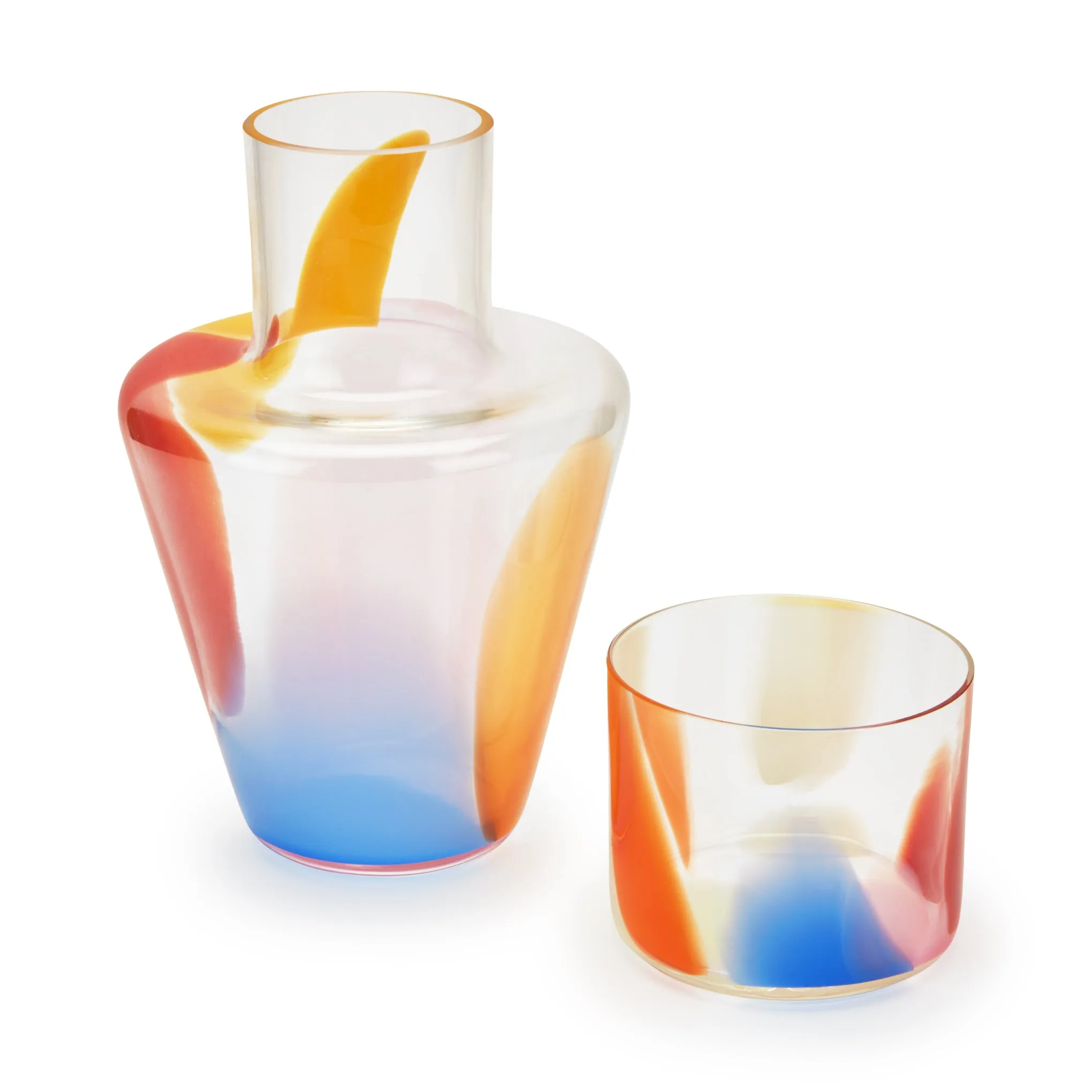 Splash Glass Carafe & Cup