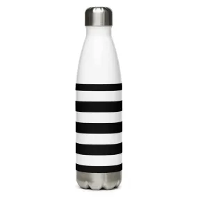 Stainless Steel Water Bottle BW Stripes