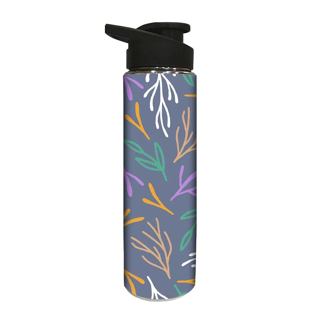 Stainless Steel Water Bottle -  Colorful Lines