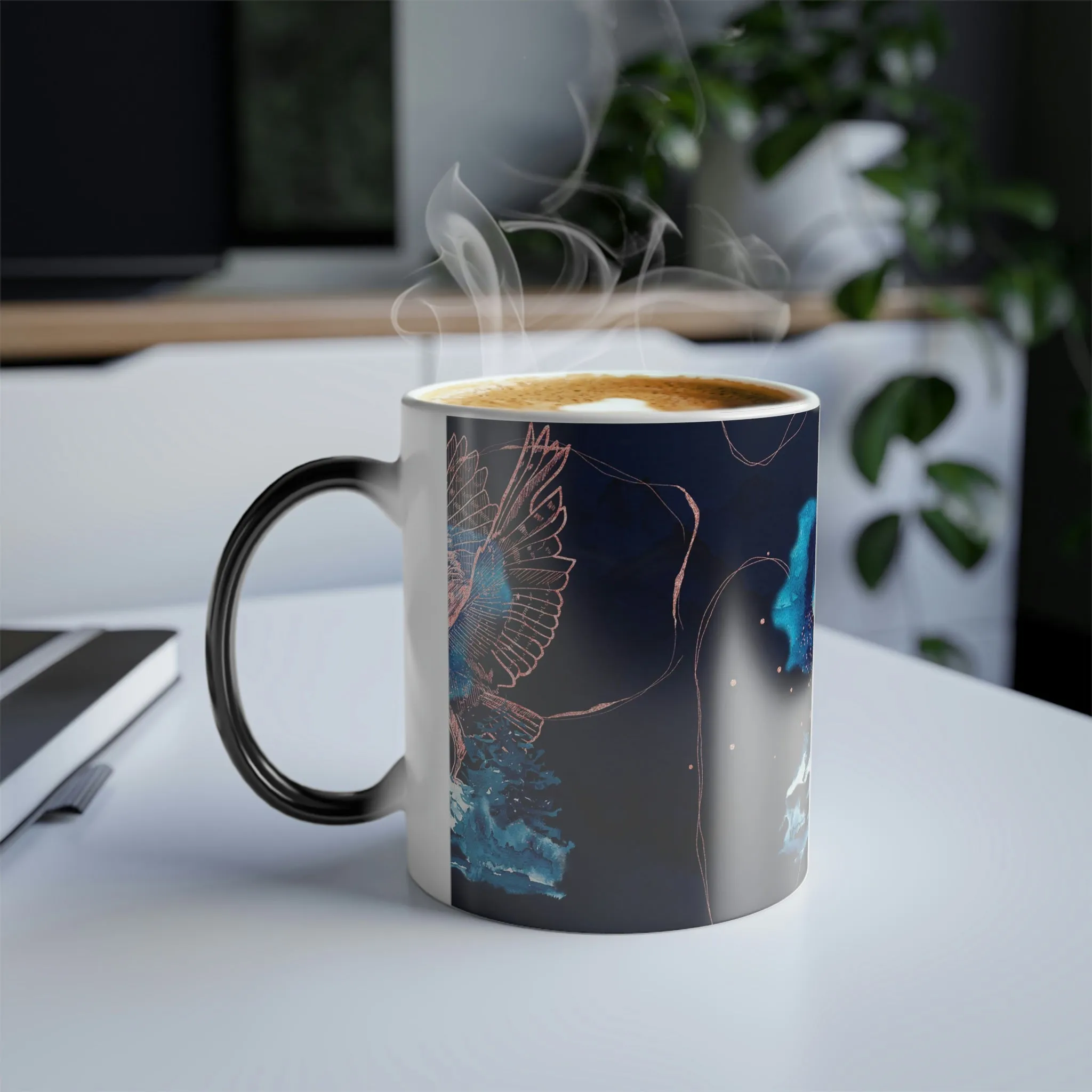 Starry night owl 11oz Color Morphing Mug