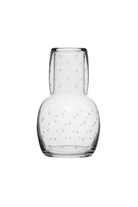 Stars Design Carafe And Glass