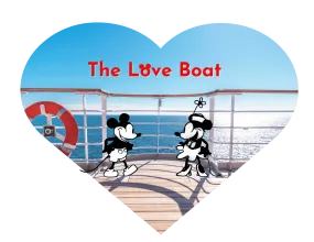 Steamboat Willie - Love Boat - Wide Mouth Plastic Water Bottle