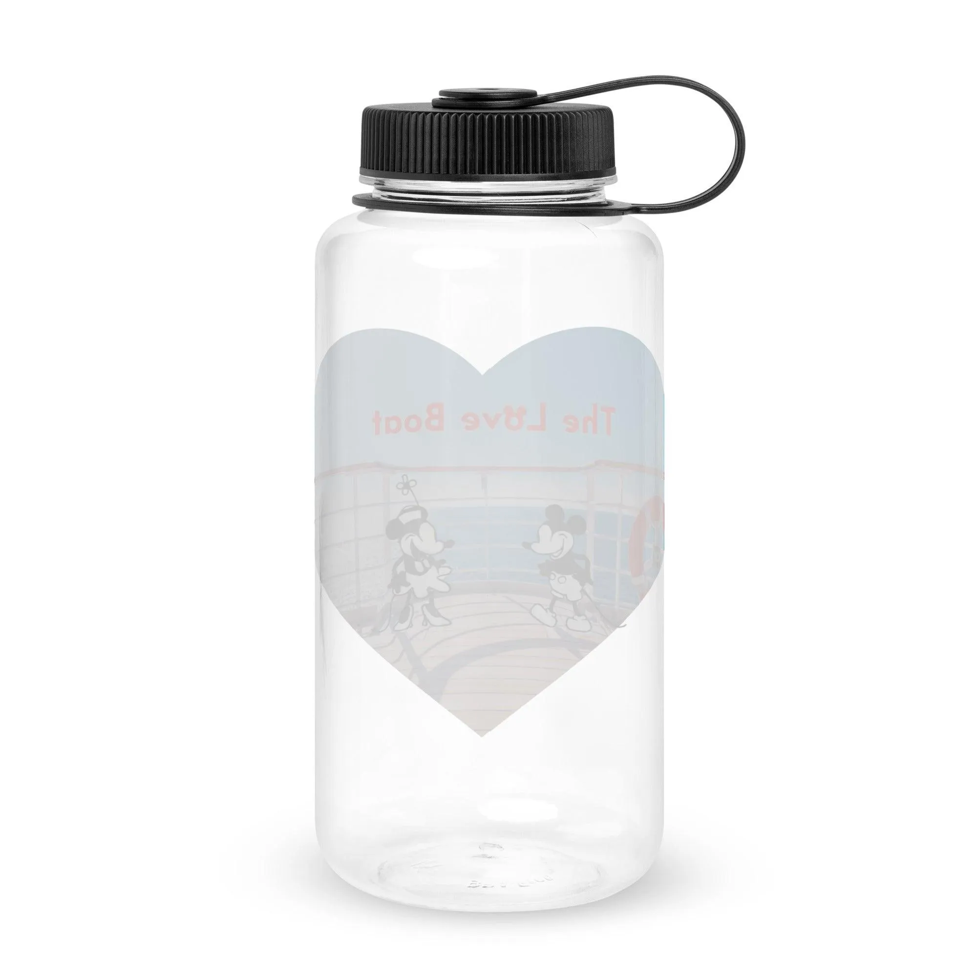 Steamboat Willie - Love Boat - Wide Mouth Plastic Water Bottle