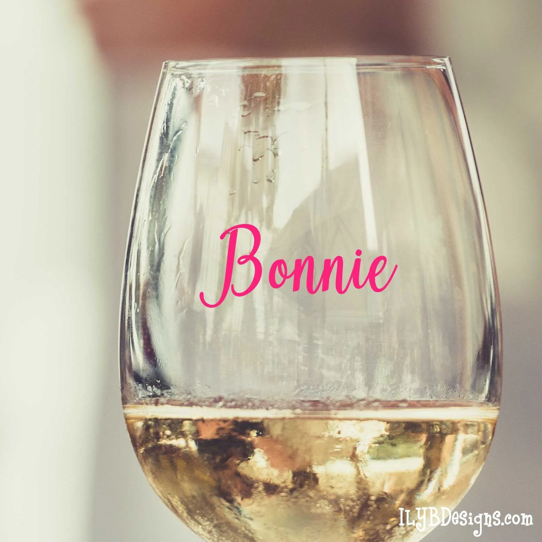 Stemless Wine Glass - Personalized Wine Glass - LIVE LONGER REMEMBER LESS DRINK WINE