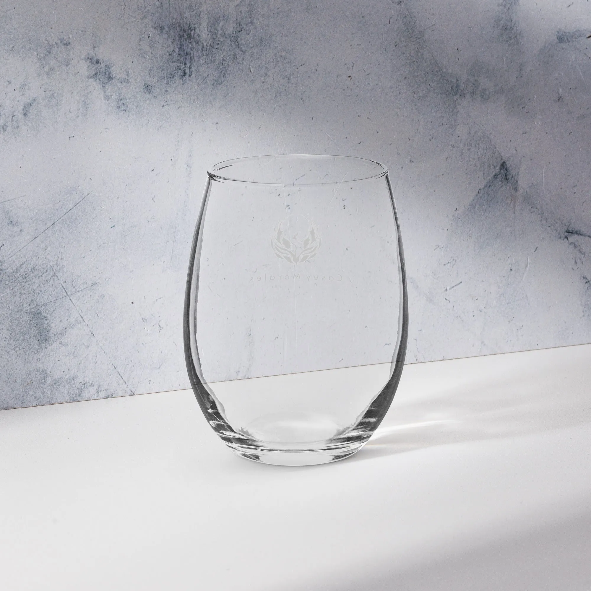 Stemless wine glass: The Phoenix