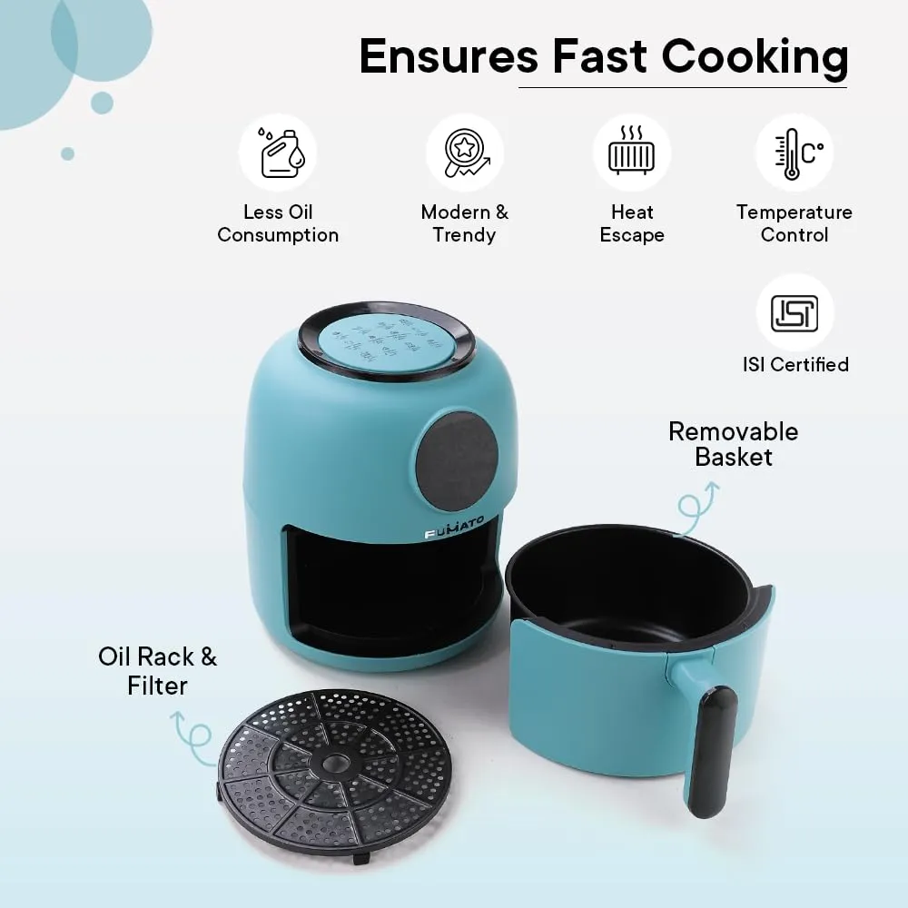 The Better Home Fumato's Kitchen and Appliance Combo|Air Fryer With Air Tight Food Cotainer 680ml Set of 3 |Food Grade Material| Ultimate Utility Combo for Home| Light Blue