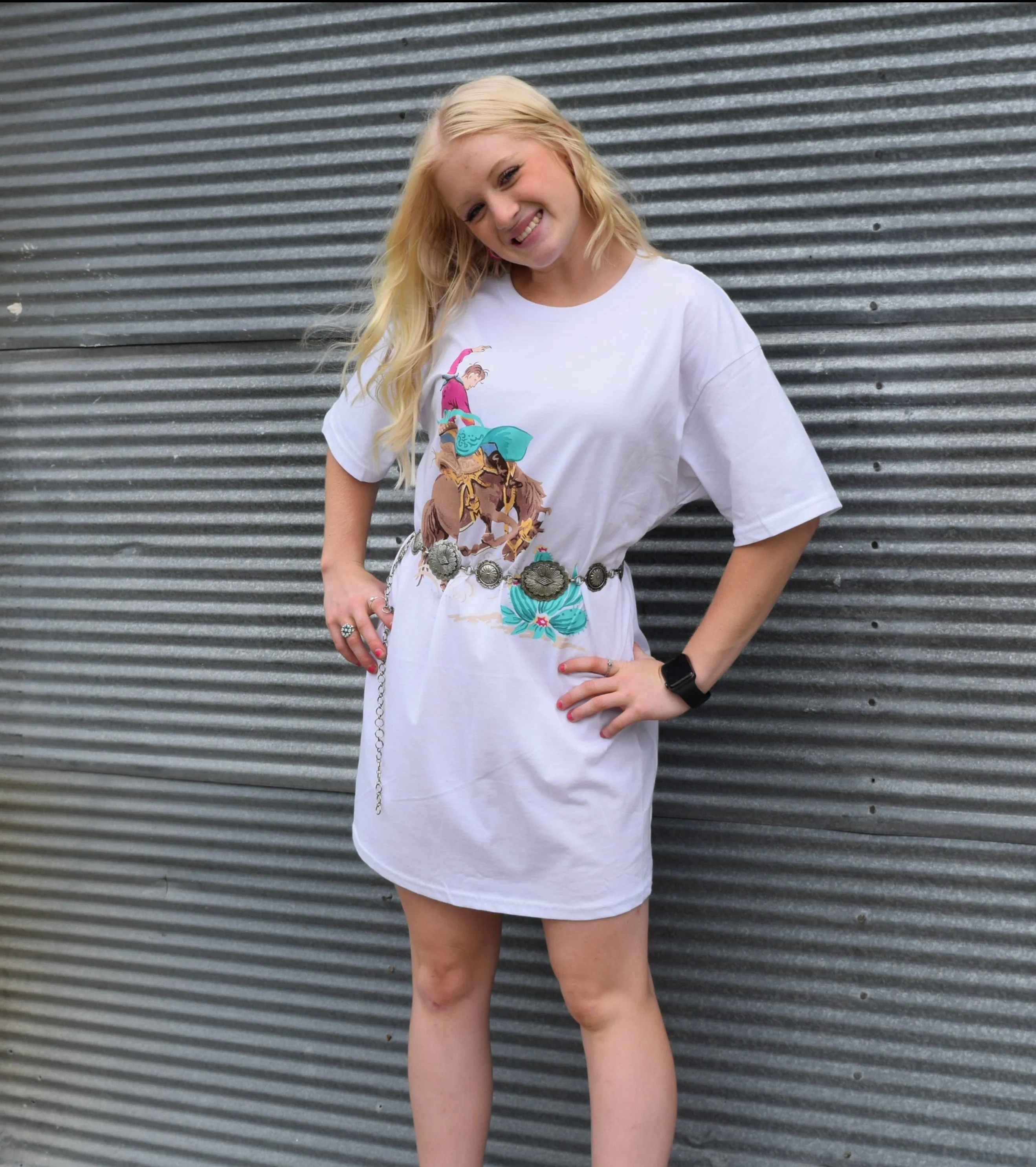 The Bronc Wild T-Shirt Dress