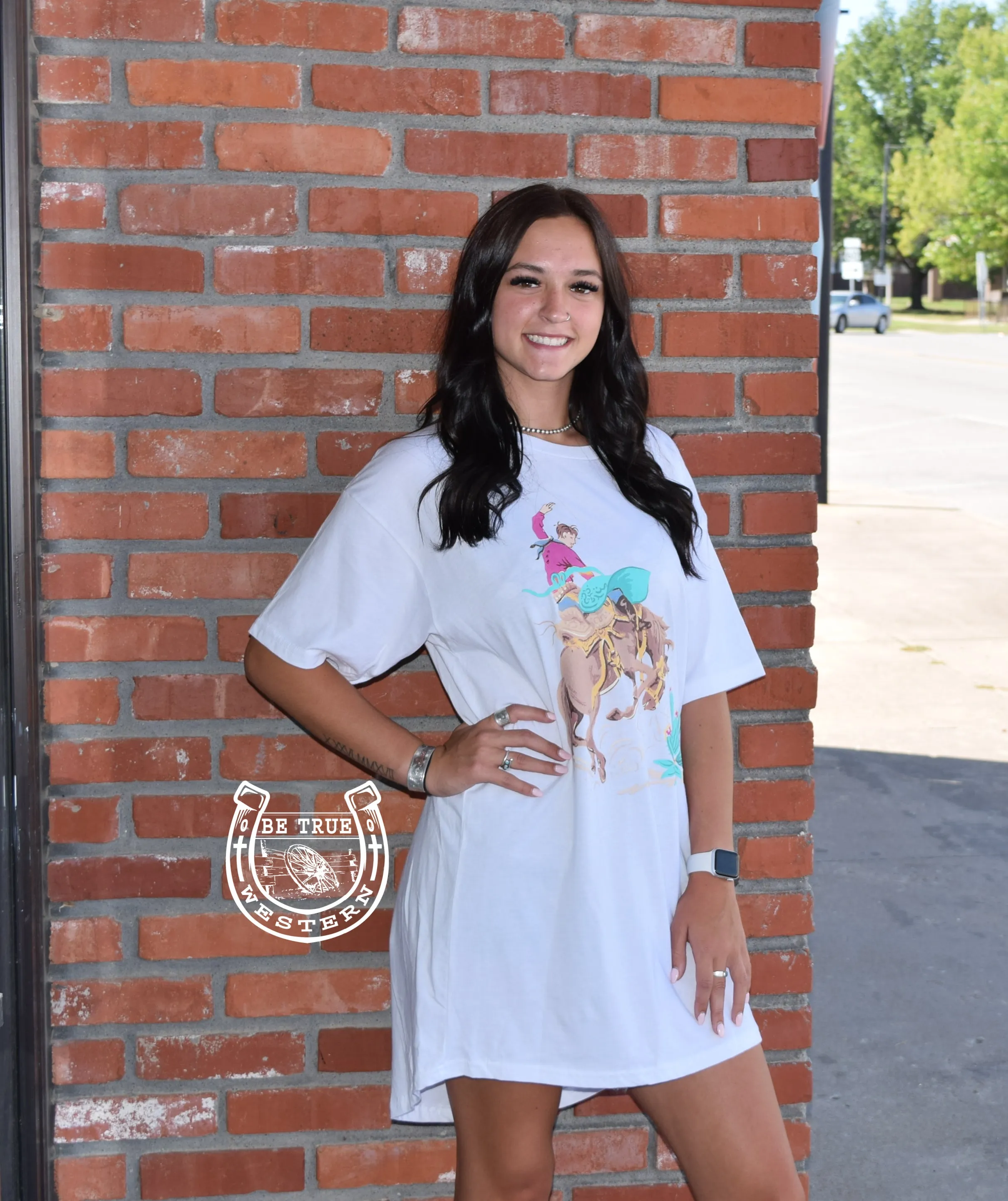 The Bronc Wild T-Shirt Dress