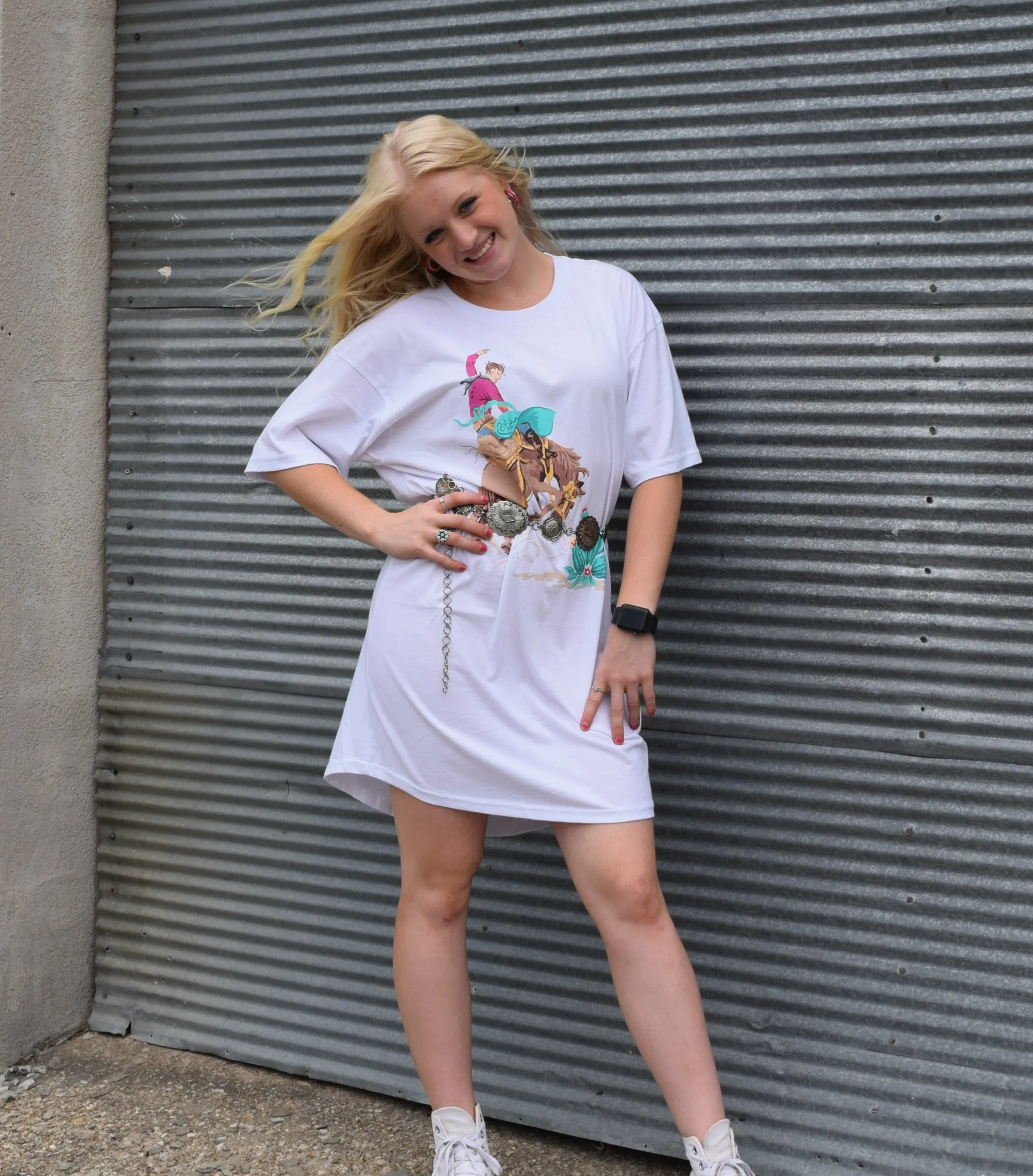 The Bronc Wild T-Shirt Dress